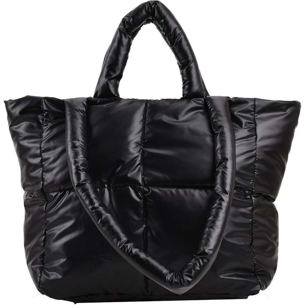 Versatile Large Capacity Puffer Tote - Stylish Ha… - image 1